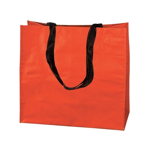 Grand sac orange avec sangles noires