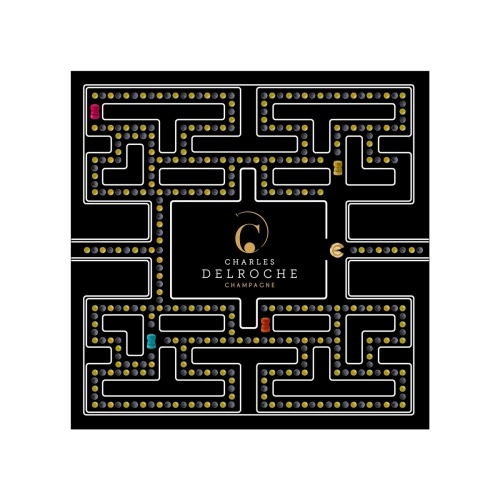 Carte de voeux 2023 sur le thème de pac man champenois