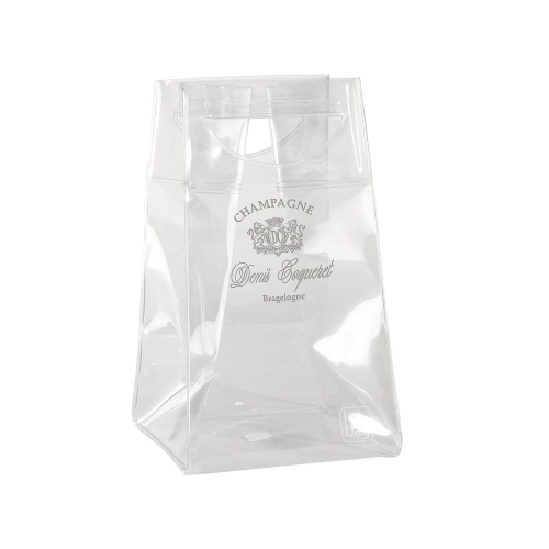 Sac transparent pour transporter une bouteille de Champagne