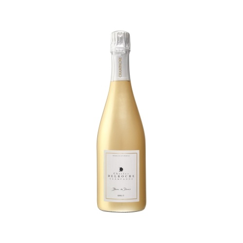 Sleeve or sur une bouteille de Champagne avec une coiffe courte