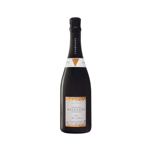 Sleeve noir sur bouteille de Champagne